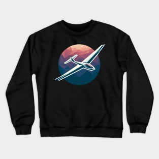 Glider Sailplane Biplane Crewneck Sweatshirt